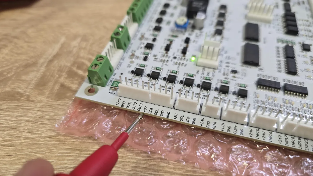Electrical testing of a circuit board